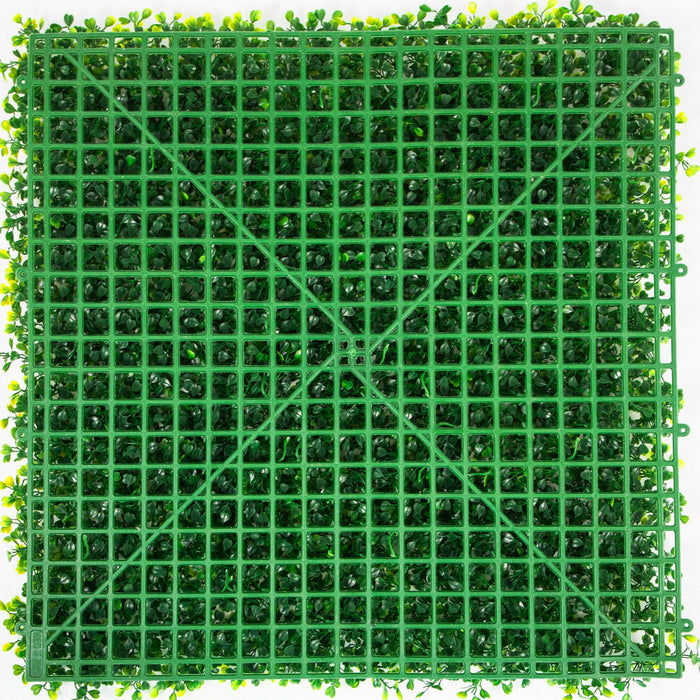 VEVOR Artificial Boxwood Panels, 20 PCS 20\"x20\" Boxwood Hedge Wall Panels, PE Artificial Grass Backdrop Wall 1.6\", Privacy Hedge Screen for Decoration of Outdoor, Indoor, Garden, Fence, and Backyar
