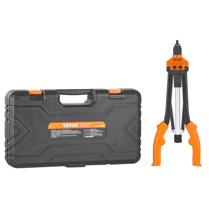 VEVOR Rivet Nut Tool, 16â€?Rivnut Tool Kit with 13PCS Metric and SAE Mandrels, 186PCS Rivet Nuts, M3, M4, 10-24, M5, M6, 1/4-20, 8-32, 5/16-18, M8, 3/8-16, M10, M12, 1/2-13, Semi-auto Retraction