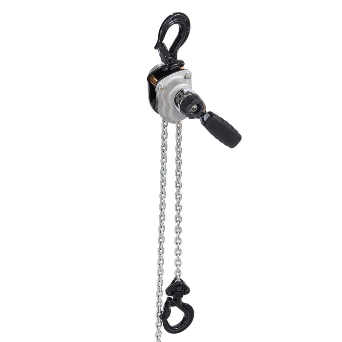 Manual Lever Chain Hoist, 1/4T 250KG Capacity Heavy Duty Come Along, 1.5M Lift G80 Alloy Steel Chain With Dual Pawl Mechanical Brake, 360° Rotating Hooks, for Warehouse Construction Garage