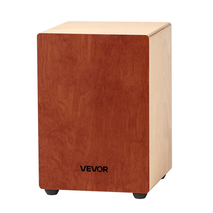 VEVOR Cajon Box Drum, with Internal Guitar Strings, Lightweight Wooden Percussion Box, Portable Birch Wood Drum Musical Instrument with Travel Bag, for Beginners and Professionals, 305 x 305 x 430 mm