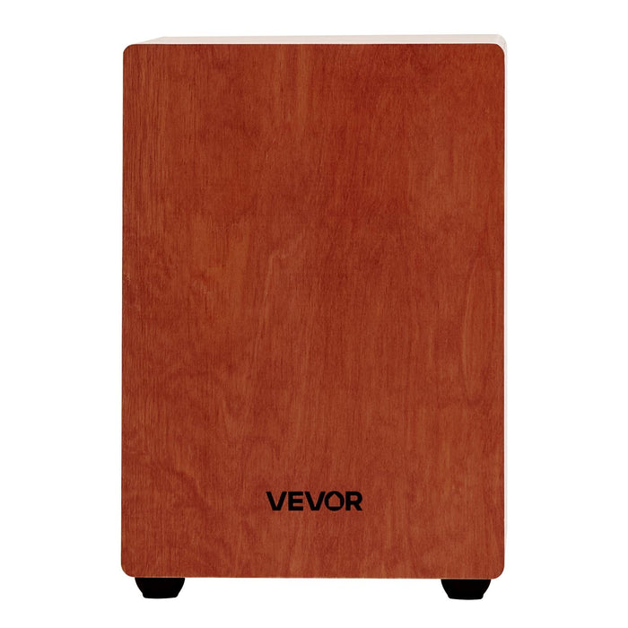 VEVOR Cajon Box Drum, with Internal Guitar Strings, Lightweight Wooden Percussion Box, Portable Birch Wood Drum Musical Instrument with Silicone Feet, for Beginner & Professional, 305 x 305 x 430 mm