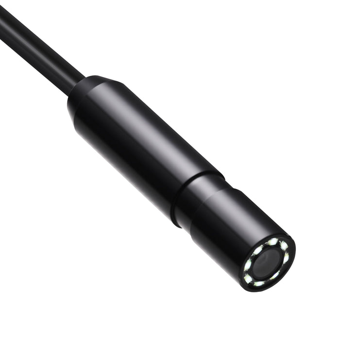 VEVOR Endoscope Camera with Light, 1920P HD Borescope for Android & IOS, 8 LED Lights Inspection Camera with 5m Semi-Rigid Cable, 2X Zoom, IP67 Waterproof Snake Scope Camera for Auto, Plumbing