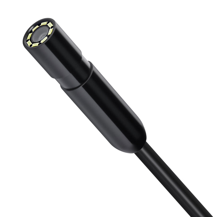 VEVOR Endoscope Camera with Light, 1920P HD Borescope for Android & IOS, 8 LED Lights Inspection Camera with 3m Semi-Rigid Cable, 2X Zoom, IP67 Waterproof Snake Scope Cameras for Auto, Plumbing