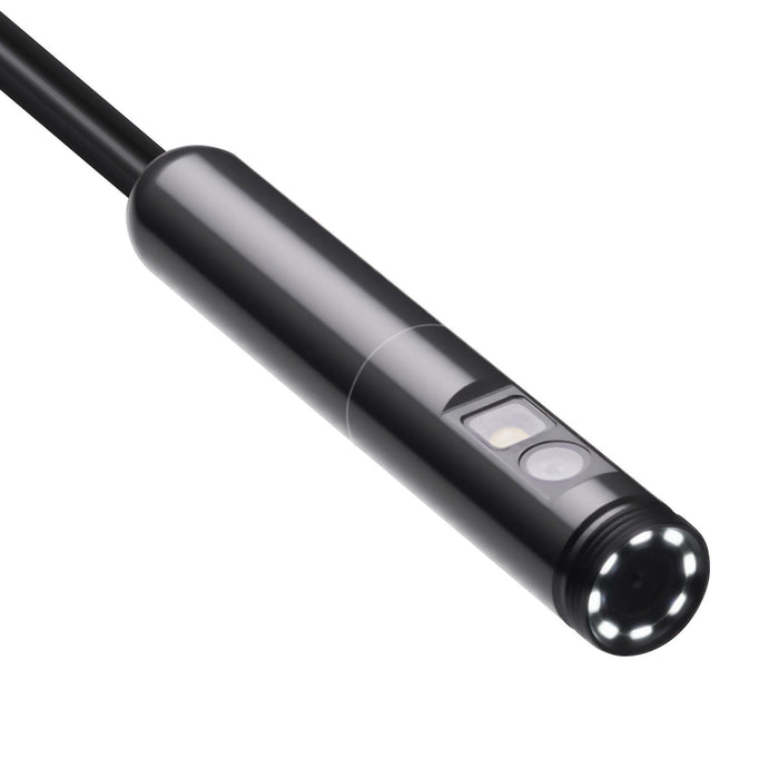 Endoscope Camera with Light, Dual Lens Borescope for Android & IOS, 1920P HD Inspection Camera with 8 + 1 LED Lights, 2X Zoom, 3m Snake Cable, IP67 Waterproof Snake Camera for Auto, Plumbing