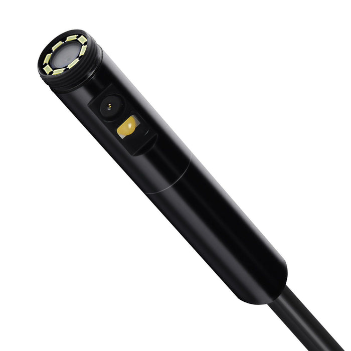Endoscope Camera with Light, Dual Lens Borescope for Android & IOS, 1920P HD Inspection Camera with 8 + 1 LED Lights, 2X Zoom, 3m Snake Cable, IP67 Waterproof Snake Camera for Auto, Plumbing