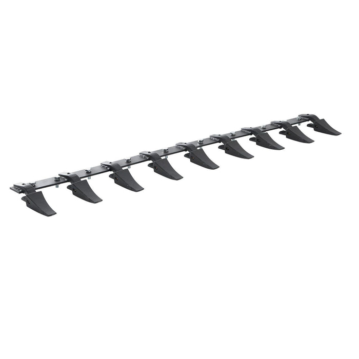 Bucket Tooth Bar, 1800mm, Heavy Duty Tractor Bucket 9 Teeth Bar for Loader Tractor Skidsteer, 2000 kg Load-Bearing Capacity Bolt On Design, for Efficient Soil Excavation and Bucket Protection