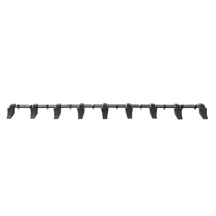 Bucket Tooth Bar, 1800mm, Heavy Duty Tractor Bucket 9 Teeth Bar for Loader Tractor Skidsteer, 2000 kg Load-Bearing Capacity Bolt On Design, for Efficient Soil Excavation and Bucket Protection