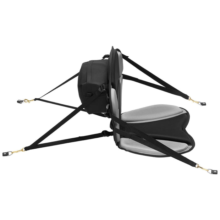 Kayak Seat, 1 Pack 31 mm Thick, Universal Paddle Board Seat with Back Support, Sit-on-Top Soft Padded Cushion with Storage Bag & Adjustable Straps for SUP, Fishing/Inflatable Kayak, Rowboat