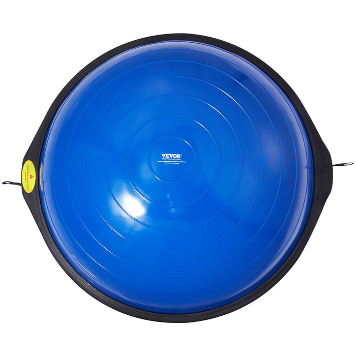 Half Exercise Ball Trainer, 26 inch Balance Ball Trainer, 1500lbs Capacity Stability Ball, Yoga Ball with Resistance Bands & Foot Pump, Strength Fitness Ball for Home Gym Full Body Workout, Blue