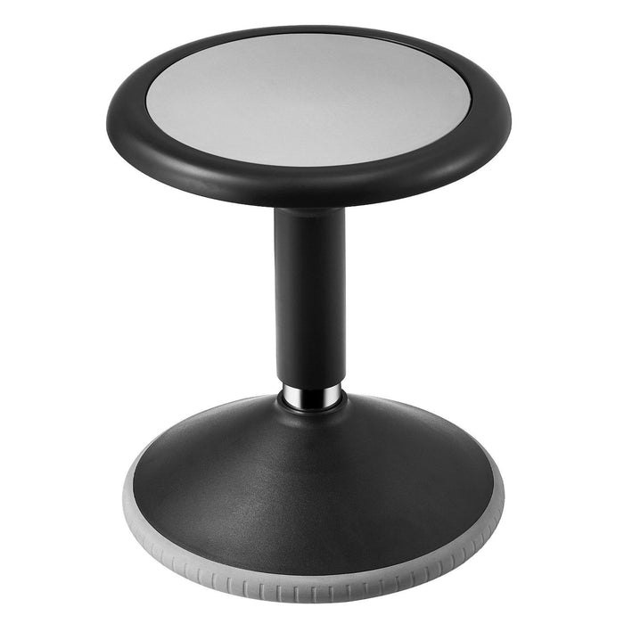Wobble Chair, Height-Adjustable (15.7-21.7") Active Chair, Flexible Seating Wobble Stool Made of PVC+ABS Improves Focus & Posture, Ideal for Schools, Office and Home, Age 12-18, Black