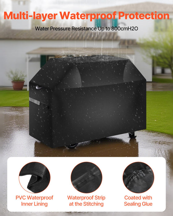 VEVOR 48 inch Grill Cover Heavy Duty BBQ Gas Grill Cover Outdoor Waterproof