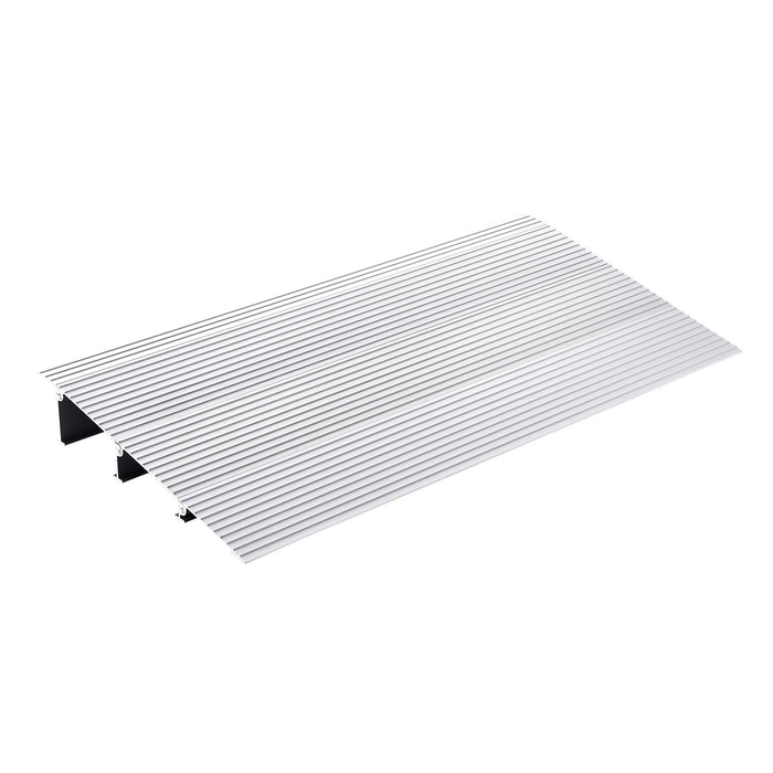 VEVOR Door Threshold Ramp, 3" Rise, 800 lbs Load Capacity, Door Ramp for Wheelchairs, Aluminum Threshold Ramp for Doorways, Adjustable Modular Threshold Ramp for Wheelchairs, Scooters, Power Chairs