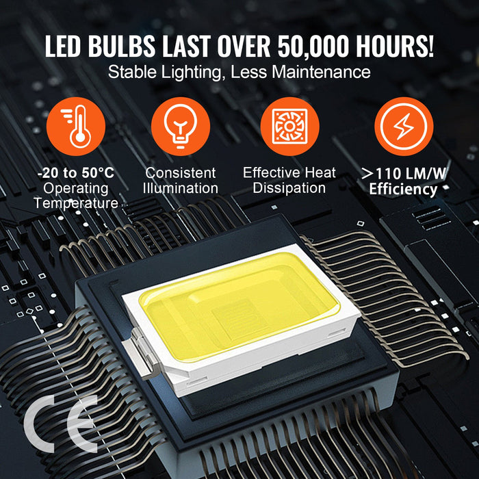 VEVOR Hexagon Garage Lights, 26400LM, 6500K 5 Grid Systems Honeycomb Hexagonal Garage LED Lights, DIY Cool White Car Detailing Garage Ceiling Lighting Bright Shop Light for Gym Basement Workshop