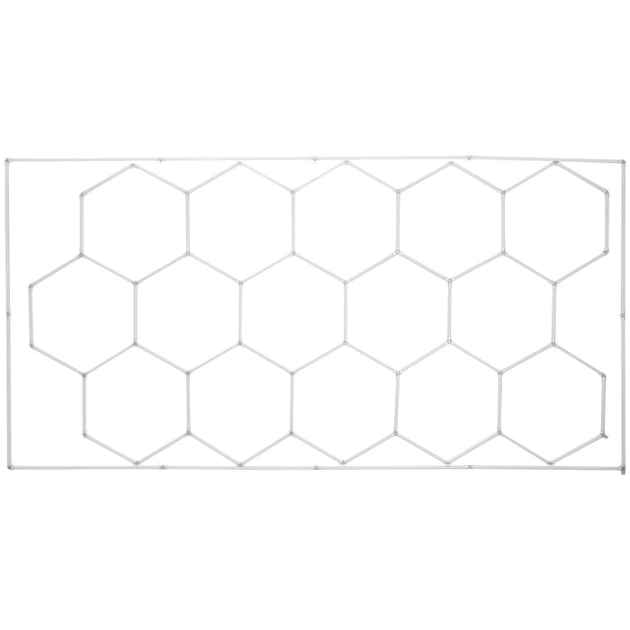 VEVOR Hexagon Garage Lights 66300LM 15 Grids Honeycomb LED Shop Ceiling Light