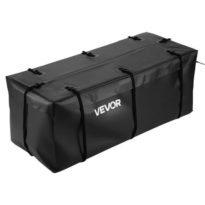 Hitch Cargo Carrier Bag, Waterproof 840D PVC, 152 x 60.7 x 61 cm (20 Cubic Feet), Heavy Duty Cargo Bag for Truck Bed Storage with 8 Reinforced Straps, Suitable for Car SUV Vans Hitch Basket