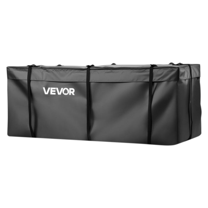 Hitch Cargo Carrier Bag, Waterproof 840D PVC, 152 x 60.7 x 61 cm (20 Cubic Feet), Heavy Duty Cargo Bag for Truck Bed Storage with 8 Reinforced Straps, Suitable for Car SUV Vans Hitch Basket