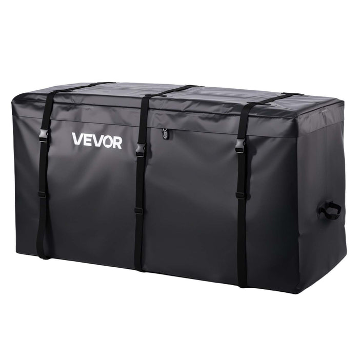 Hitch Cargo Carrier Bag, Waterproof 840D PVC, 152 x 61 x 77.8 cm (25 Cubic Feet), Heavy Duty Cargo Bag for Truck Bed Storage with Reinforced Straps, Suitable for Car SUV Vans Hitch Basket