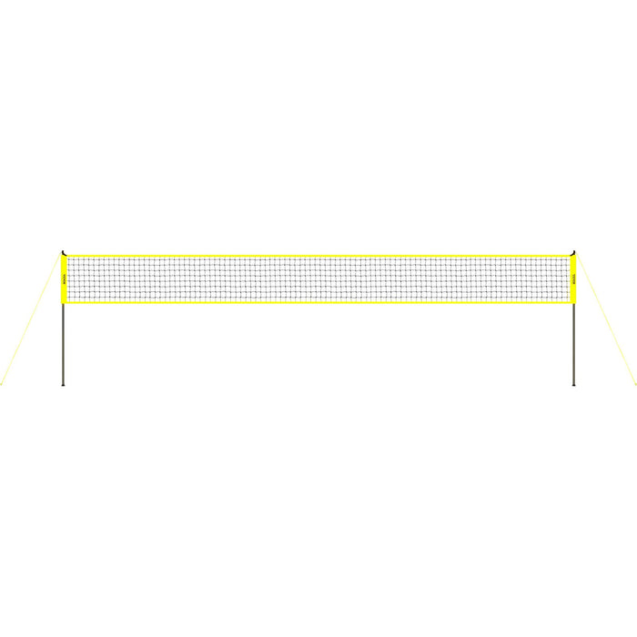 VEVOR Outdoor Portable Volleyball Net System, Adjustable Height Steel Poles, Professional Volleyball Set with PVC Volleyball, Pump, Carrying Bag, Heavy Duty Volleyball Net for Backyard, Beach, Lawn