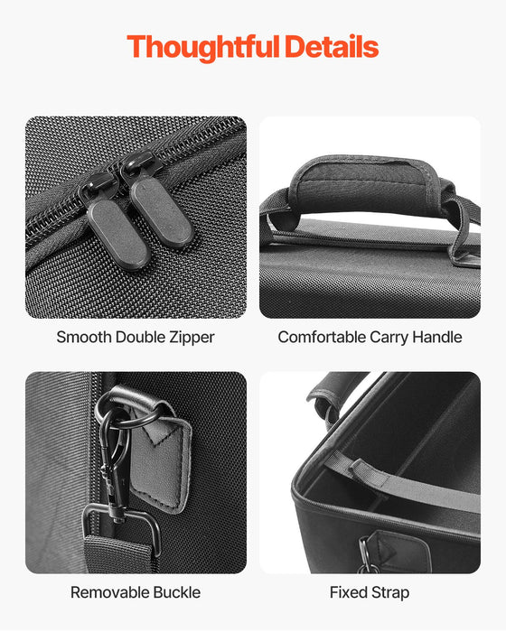 VEVOR PS5 Carrying Case Travel Bag for Playstation 5 Shockproof EVA Soft Lining