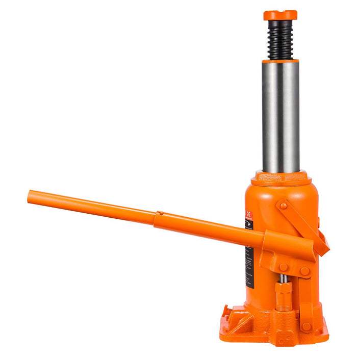 Hydraulic Bottle Jack, 20 Ton (44092 lbs) Load Capacity, 225-435 mm Lifting Range, Heavy Duty Welded Bottle Jack for Car, SUV, Pickup, Auto Repair, House Lift and Agricultural Equipment, Orange