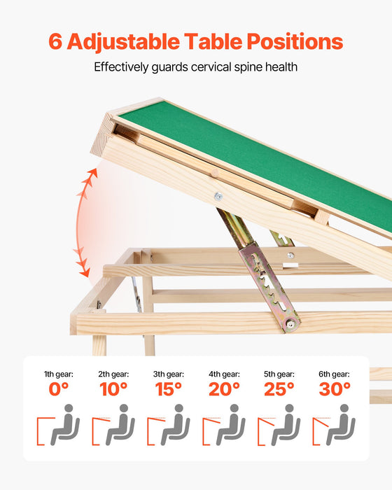 VEVOR 1500 Piece Puzzle Board with Folding Leg Portable Wooden Jigsaw 86x63cm