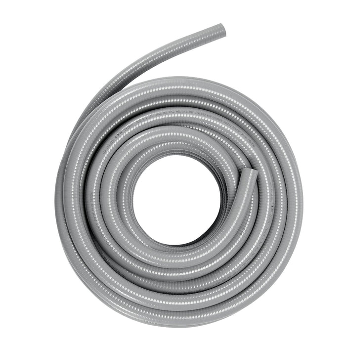 VEVOR 12.7 mm Flexible Electrical Conduit, 30.5 m, PVC Liquid-Tight Conduit Non-Metallic with 5 Straight and 5 90-Degree Conduit Connector Fittings, for Air Conditioning Motor Controller Pump, IP65
