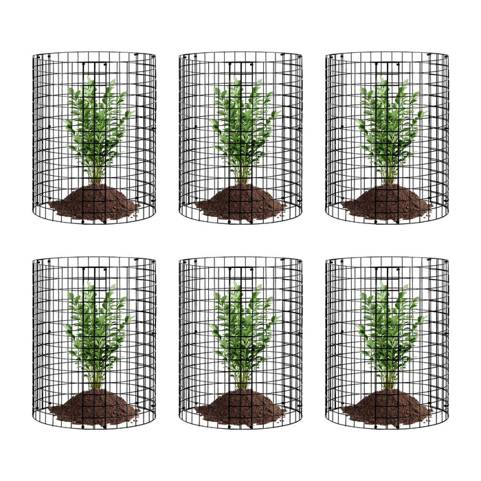 6 Pack Plant Protector from Animals, 320mm Dia. x 355mm H Chicken Wire Plant Protector, Plant Cages for Outdoor Plants, Flowers & Vegetables, Keeps Bunny Chicken Squirrels Out, 18pcs Metal Mesh