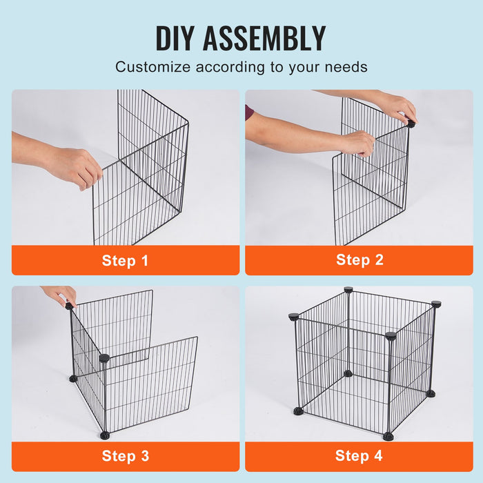 VEVOR 5 Pack Plant Protector from Animals, 390 mm x 390 mm Chicken Wire Plant Protector, Plant Cages for Outdoor Plants, Flowers & Vegetables, Keeps Bunny Chicken Squirrels Out, 20pcs Metal Mesh