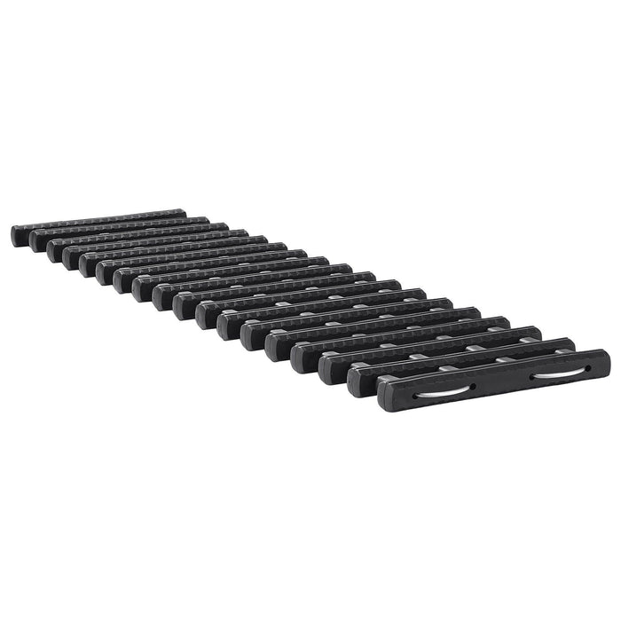 7 TON Traction Boards with TPR Material, Recovery Boards for Off-road Vehicles/Cars/Pickups/SUVs/RVs, Pair Tire Traction Mats on Snow, Sand, Mud and Loose Terrain, Storage Bags, Short, Black