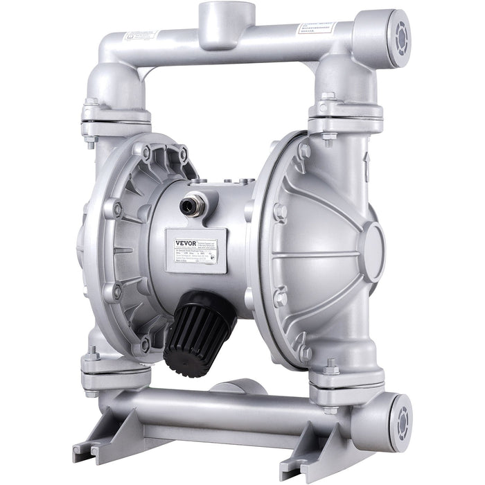 VEVOR Air Operated Double Diaphragm Pump, 44GPM, Max 115PSI Air Waste Oil Pneumatic Transfer Pump with 2 Extra Diaphragms, 3.8cm Inlet & Outlet Aluminum Alloy Diaphragm Pump for Diesel Grease Oil