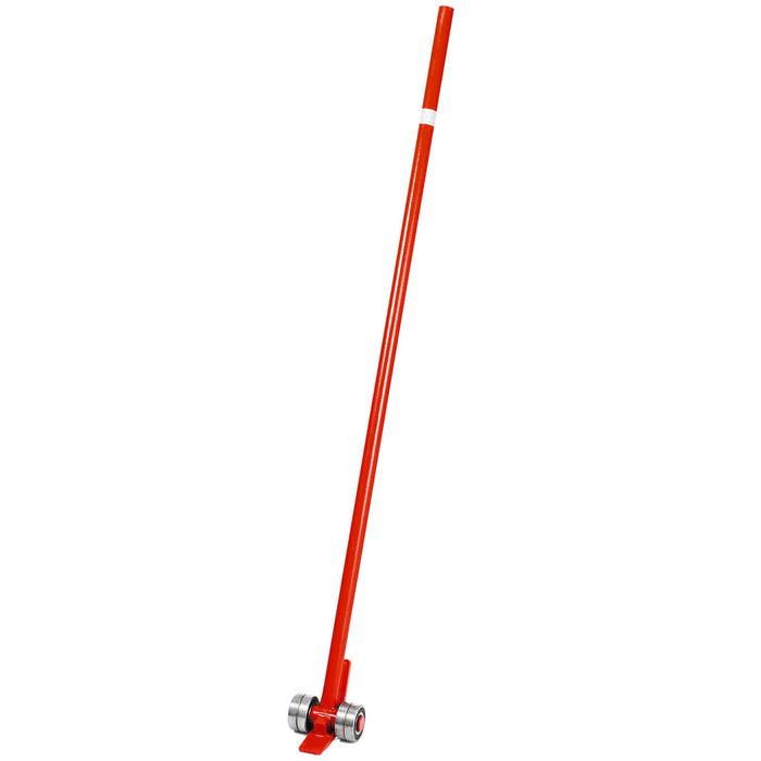 VEVOR Prylever Bar 3T Capacity Steel Pry Lever Bar Heavy Duty with Wheels Prylever with 1.8 m Length Handle