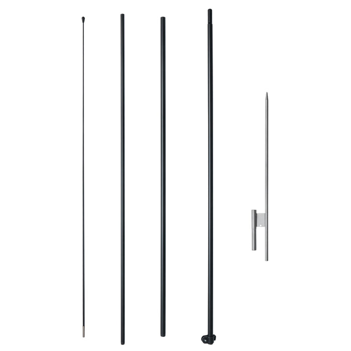 VEVOR Feather Flag Pole Kit, Swooper Flag Pole Set 16.3 ft, Sign Flag Poles for Business Advertising Flags Outdoor, with A Ground Stake and Carrying Bag (Flag Not Included)