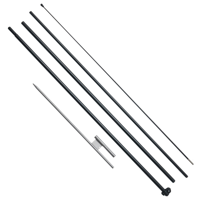 VEVOR Feather Flag Pole Kit, Swooper Flag Pole Set 16.3 ft, Sign Flag Poles for Business Advertising Flags Outdoor, with A Ground Stake and Carrying Bag (Flag Not Included)