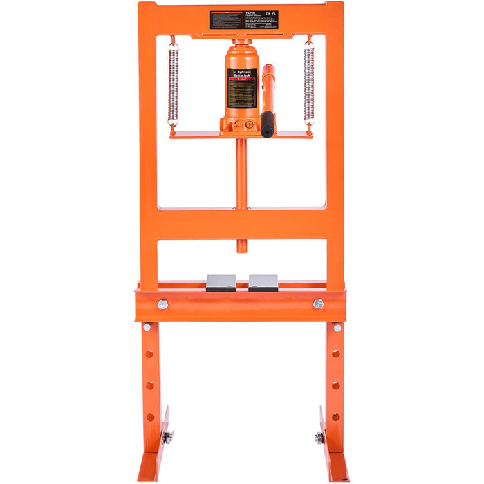 VEVOR Hydraulic Shop Press 6 Ton with Press Plates H-Frame Benchtop Press Stand