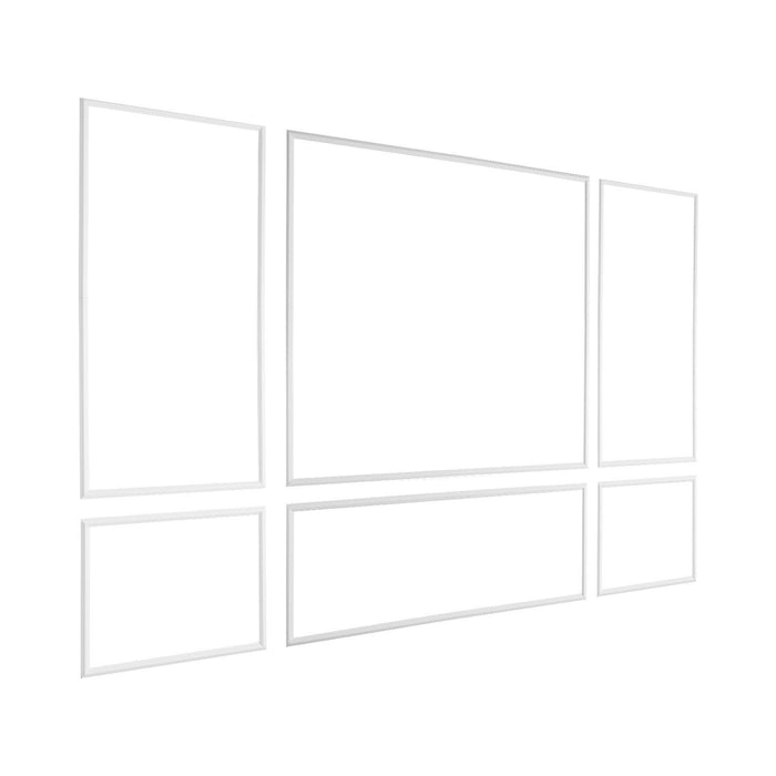 Wall Molding 3 Pack, Wainscoting Panels Kit, Lightweight Paintable Polystyrene, Easy to Install Accent Wall Trim for Interior Décor Living Room, Bedroom, Home, White (79x160 + 79x61 cm)