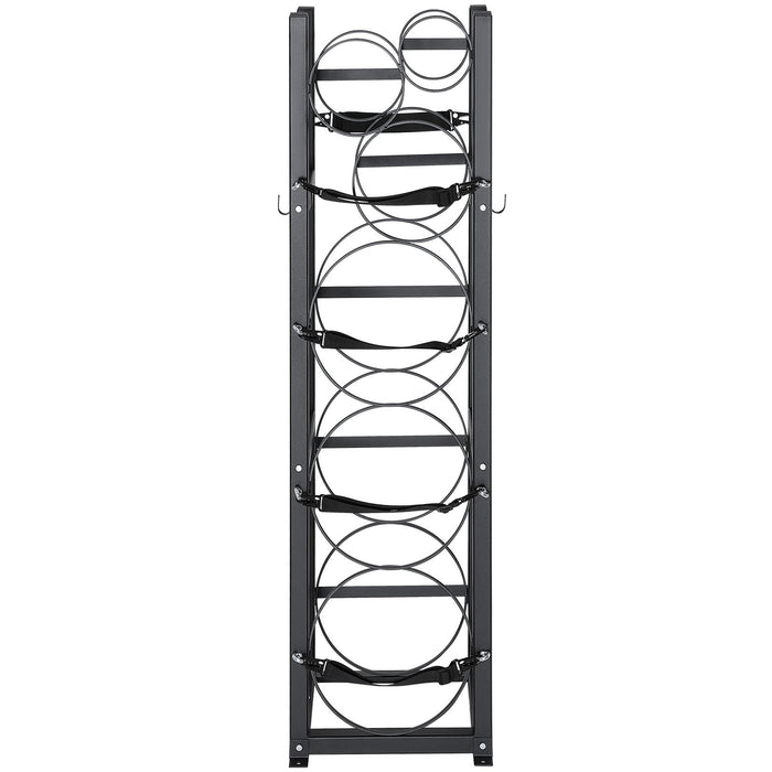 VEVOR Refrigerant Tank Rack, with 3 x 30lbs and Other 3 Small Bottle Tanks, Cylinder Tank Rack 12.79x12.99x47.12 in, Refrigerant Cylinder Rack and Holders for Freon, Gases, Oxygen, Nitrogen