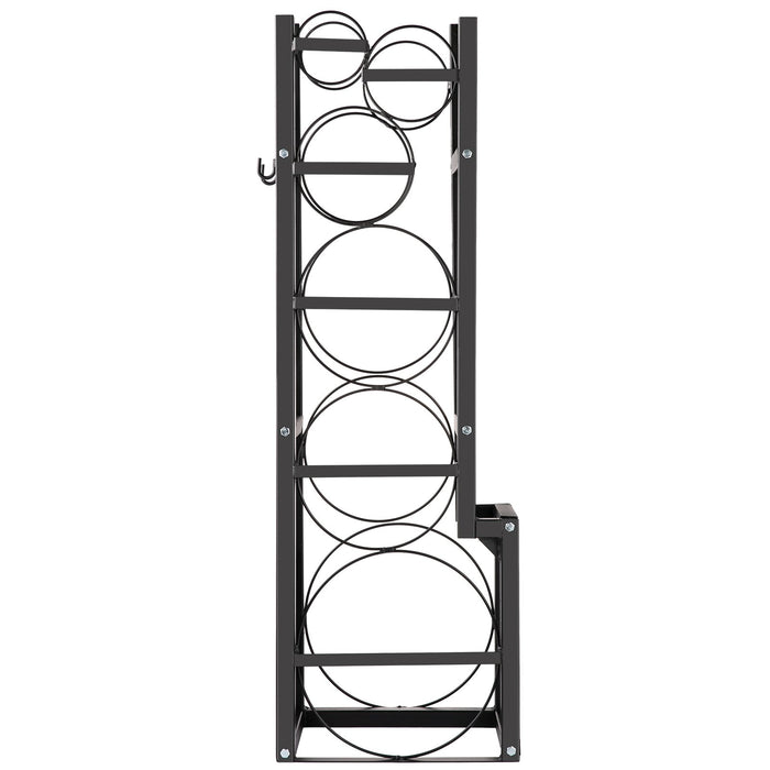 VEVOR Refrigerant Tank Rack Cylinder Tank Rack w/ 1*50lb 2*30lb &3 Small Bottles
