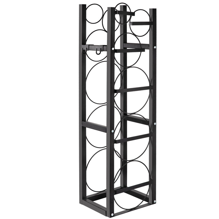 Refrigerant Tank Rack with 3x30lb and Other 3 Saving Space, Cylinder Tank Rack 46x13x4-inch, Refrigerant Cylinder Rack Gas Cylinder Racks and Holders, for Gas Oxygen Nitrogen Storage