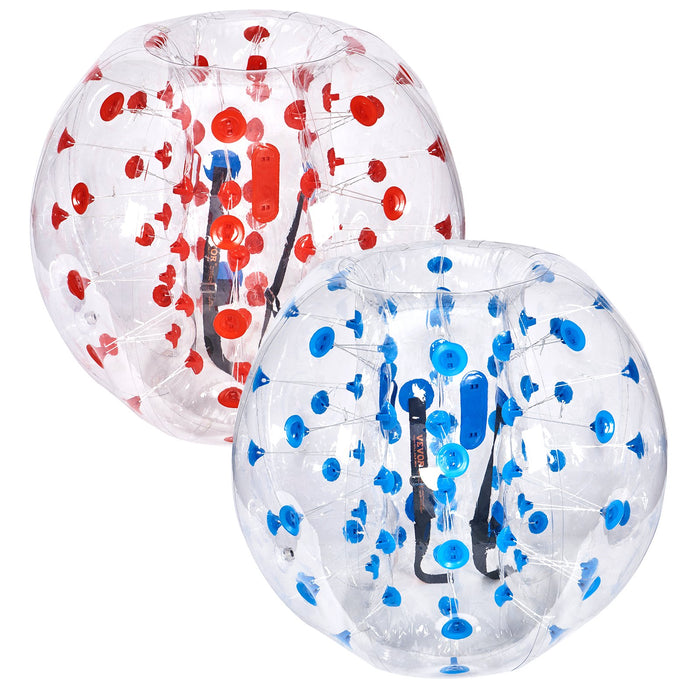 VEVOR Inflatable Bumper Balls 2-Pack, 4FT/1.2M Body Sumo Zorb Balls for Teen & Adult, 0.8mm Thick PVC Human Hamster Bubble Balls for Outdoor Team Gaming Play, Bumper Bopper Toys for Garden, Yard, Park