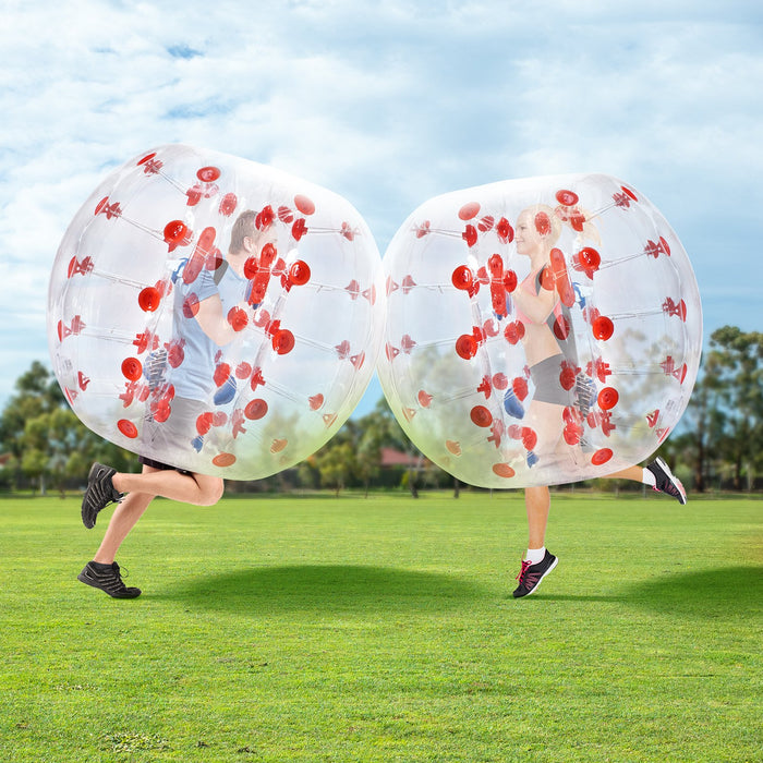 VEVOR Inflatable Bumper Ball 1-Pack, 4FT/1.2M Body Sumo Zorb Balls for Teen & Adult, 0.8mm Thick PVC Human Hamster Bubble Balls for Outdoor Team Gaming Play, Bumper Bopper Toys for Garden, Yard, Park