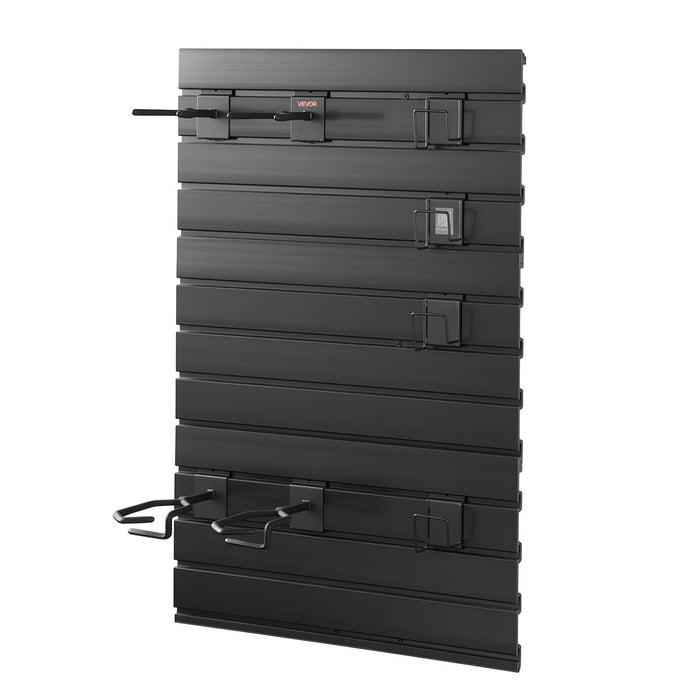 Gun Rack, Wall Mount, Tactical Rifle Shotgun Handgun Storage, Heavy-Duty PVC Panels & Steel Wall Racks, Securely Holds up to 2 Rifles & 4 Pistols, Modular Firearms Gun Gear Accessories Organizer