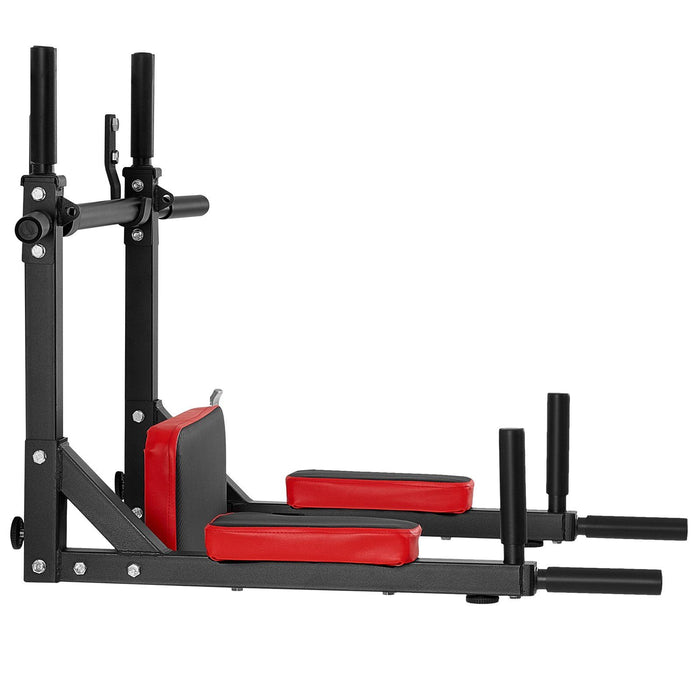 Multifunctional Pull Up Bar, Wall Mounted Chin Up Bar Dip Station for Home Gym, Heavy Duty Steel Upper Body Workout Pull Ups, Power Tower Set Training Equipment Fitness, 440 lbs Weight Capacity