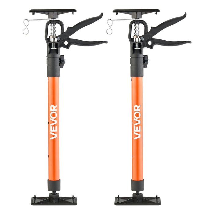 VEVOR Cabinet Jack Support Pole, 2-Pack, 54-155 cm Steel Telescopic Quick Support Rod, Adjustable 3rd Hand System up to 70 kg Capacity for Installing Cabinets, Lifting Drywall, Cargo Bars