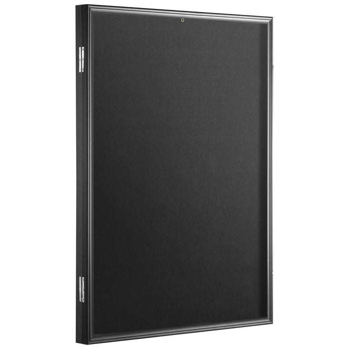 VEVOR Jersey Display Frame Case, 590 x 790 x 40 mm, Large Lockable Sport Jersey Shadow Box with 98% UV Protection PC Glass and Hangers, for Baseball Basketball Football Hockey Shirt and Uniform