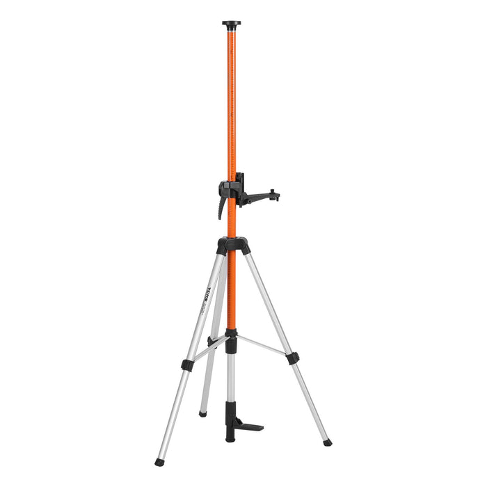 VEVOR Laser Level Tripod, 1/4"-20 & 5/8"-11 Thread Mount, 40.94-133.85 inch Height Adjustment with Level Bubble & Heavy-duty Stand, Extendable Pole Lightweight Aluminum Tripod for Laser Scanner