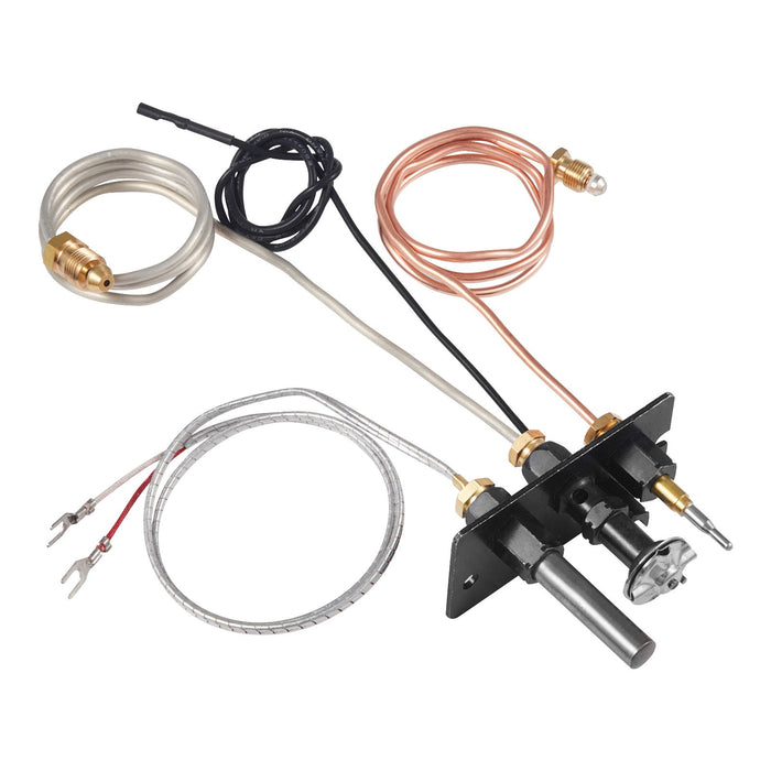 VEVOR Gas Pilot Assembly, OE 69L17, 69L1701, 904405, J4117, 108084-02 Fireplace Gas Pilot Assembly Kit, Natural Gas Ignition Replacement, Compatible with Lennox, Superior, Astria Models, Black