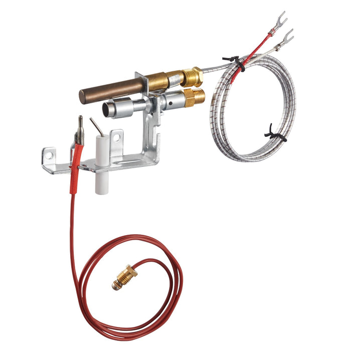 VEVOR Gas Pilot Assembly, OE 103779-01, PP231, NG8218 Fireplace Natural Gas Ignition Replacement, Compatible with CIVF-25, CIVF-25CF, VFH-33M, VFH-33R, VFH-33T, VFHS-20R, VFSR-16, VFSR-18 Models