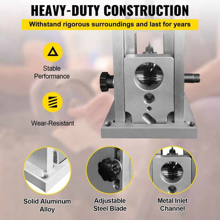 Wire Stripping Machine, 1.5-40 mm Drill Powered, Manual Copper Stripper w Heat Treated Steel Ultra Long Lasting Blade, Compact & Portable for Scrap Cable Peeling Recycling