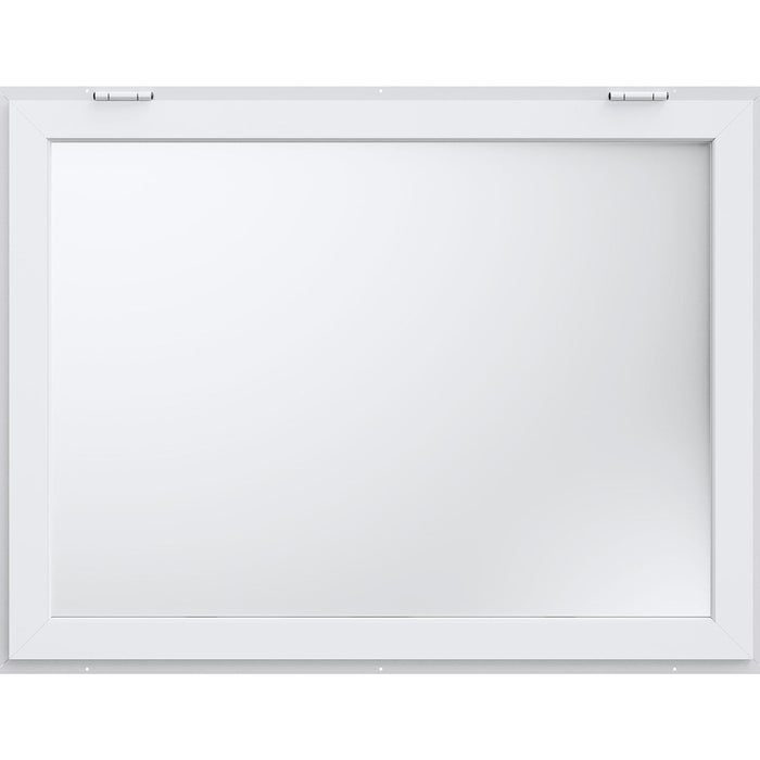 Concession Window 48"x36", Aluminum Alloy Food Truck Service Window with 4 Horizontal Sliding Windows & Awning Door & Drag Hook, Up to 85 Degrees Serving Window for Food Truck Concession Trailer