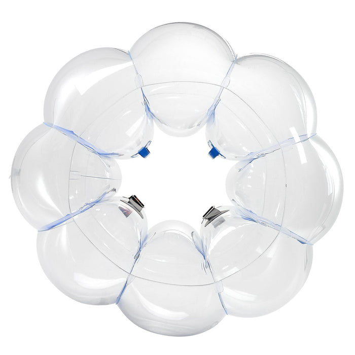 Inflatable Bumper Balls 1-Pack, 4FT/1.2M Body Sumo Zorb Ball, Durable Thick PVC Human Hamster Bubble Knocker for Outdoor Sports Team Gaming Play, Bopper Toy for Garden Yard Park, Blue Stripes